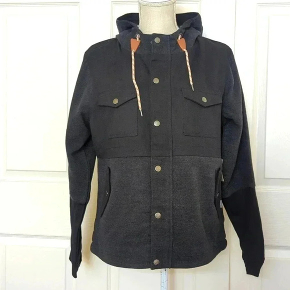 Polar Women's Pinyon Wool & Canvas Gray Jacket - Picture 3 of 9